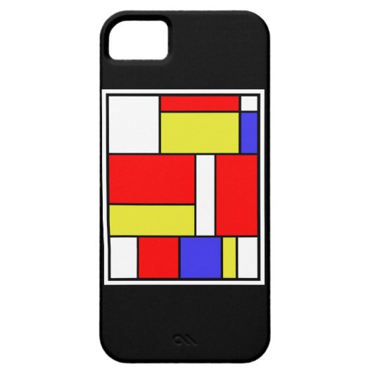 Mondrian #57 Case-Mate iPhone hülle (Rückseite)