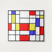Mondrian #58 groß wandteppich (Vorderseite (Horizontal))