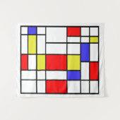 Mondrian #58 Medium Wandteppich (Vorderseite (Horizontal))