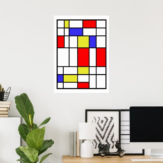 Mondrian #58 poster (Heimbüro)