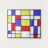 Mondrian #59 groß wandteppich (Vorderseite (Horizontal))