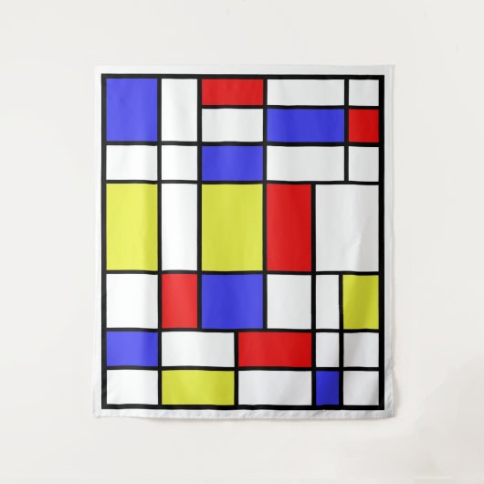 Mondrian #59 groß wandteppich (Vorderseite)