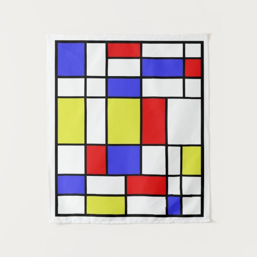 Mondrian #59 Klein Wandteppich (Vorderseite)