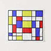 Mondrian #59 Klein Wandteppich (Vorderseite (Horizontal))
