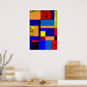 Mondrian #6-1 poster (Küche)