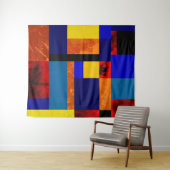 Mondrian #7-1 Großformat Wandteppich (Beispiel (Horizontal))