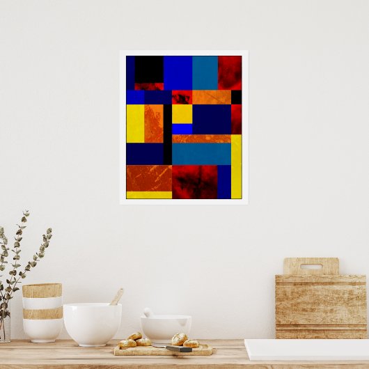 Mondrian #7-1 poster (Küche)