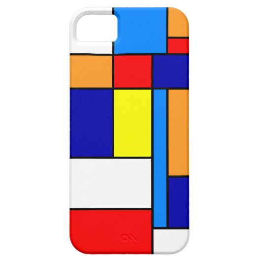 Mondrian #8 Case-Mate iPhone hülle (Rückseite)