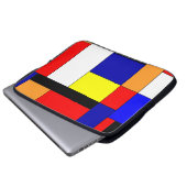 Mondrian #9 laptopschutzhülle (Vorne Knopf)