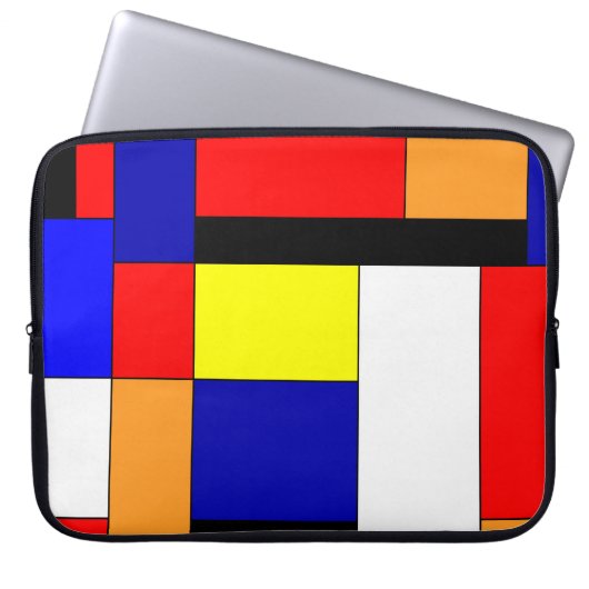 Mondrian #9 laptopschutzhülle (Vorderseite)