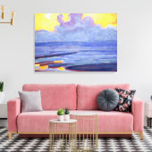 Mondrian - Am Meer, beliebtes Kunstwerk Leinwanddruck (Insitu (Wohnzimmer))
