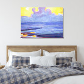Mondrian - Am Meer, beliebtes Kunstwerk Leinwanddruck (Insitu (Schlafzimmer))