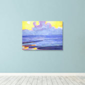 Mondrian - Am Meer, beliebtes Kunstwerk Leinwanddruck (Insitu (Holzboden))