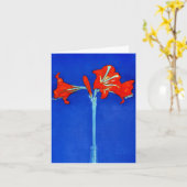 Mondrian Amaryllis-Anmerkungs-Karte Karte (Gelbe Blume)