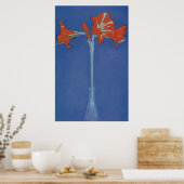 Mondrian Amaryllis in Flash Poster (Küche)