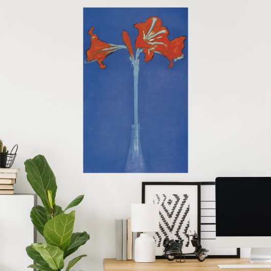Mondrian Amaryllis in Flash Poster (Heimbüro)