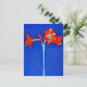 Mondrian Amaryllis Postcard Postkarte (Stehend Vorderseite)