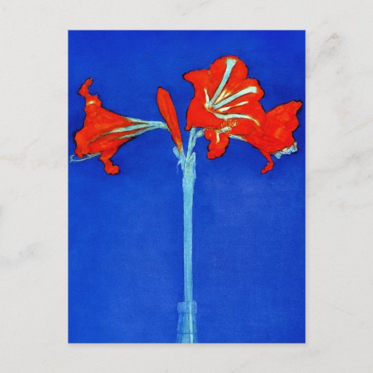 Mondrian Amaryllis Postcard Postkarte (Vorderseite)
