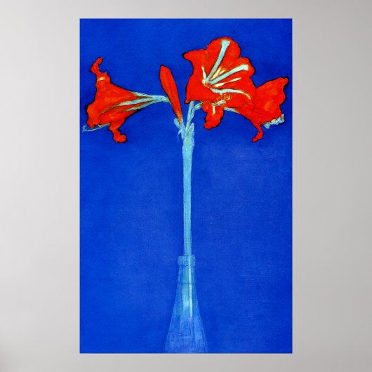Mondrian Amaryllis Poster (Vorne)