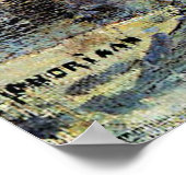 Mondrian - Anemonen in einer Vase Poster (Ecke)