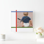 mondrian anpassbare Babywanduhr Quadratische Wanduhr (Zuhause)