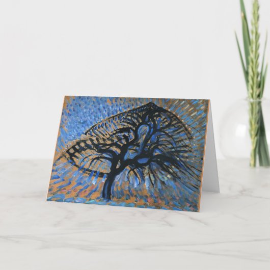 Mondrian - Apple Tree, pointillistische Version, Karte (Vorderseite)