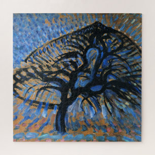 Mondrian - Apple Tree, pointillistische Version, Puzzle