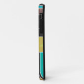 Mondrian Aquamarin Brown Black Print Case-Mate iPhone Hülle (Hinten/Links)