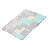 Mondrian Aquamarin Brown Black Print Notizblock (angewinkelt)