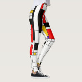 Mondrian Art-abstrakte Kunst Leggings (Rechts)