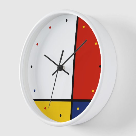 Mondrian Art geometric Colors Uhr (Winkel)