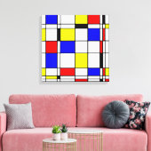 Mondrian Art Leinwanddruck (Insitu (Wohnzimmer))