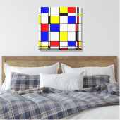 Mondrian Art Leinwanddruck (Insitu (Schlafzimmer))