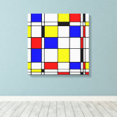 Mondrian Art Leinwanddruck (Insitu (Holzboden))
