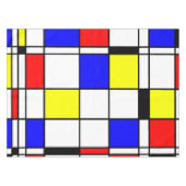 Mondrian Art Modern Abstrakt Tischdecke (Vorderseite (Horizontal))