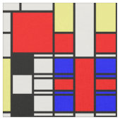 Mondrian Art Neoplasticism Entwurf Stoff (Nahaufnahme)
