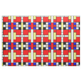 Mondrian Art Neoplasticism Entwurf Stoff (Fat Quarter (45,7 x 55,9 cm))