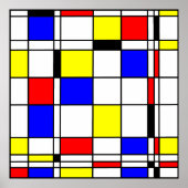 Mondrian Art Poster (Vorne)