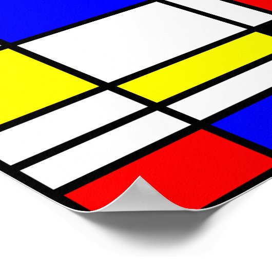 Mondrian Art Poster (Ecke)