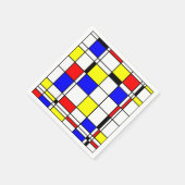 Mondrian Art Serviette (Ecke)