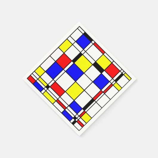 Mondrian Art Serviette (Ecke)