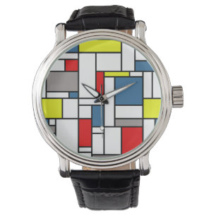 Mondrian Artentwurf Armbanduhr