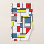Mondrian Artentwurf Badhandtuch Set (Handtuch)