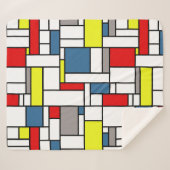 Mondrian Artentwurf Sherpadecke (Vorderseite (Horizontal))