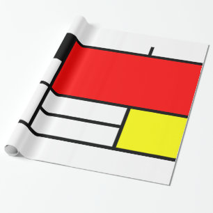 Mondrian Artkunst Geschenkpapier