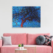 Mondrian - Avond (Abend) Roter Baum Leinwanddruck (Insitu (Wohnzimmer))