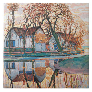 Mondrian - Bauernhof bei Duivendrecht, Fliese