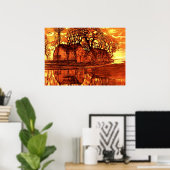 Mondrian - Bauernhof in Duivendrecht Poster (Heimbüro)