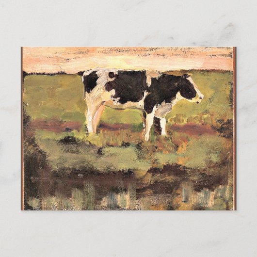 Mondrian - Black and White Heifer, 1904 Artwork Postkarte (Vorderseite)