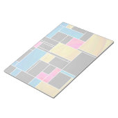 Mondrian Blue Pink Black Print Notizblock (angewinkelt)